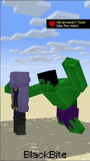 Help Defeat Thanos Minecraft Hero 💀🤕 | Minecraft Animation Shorts