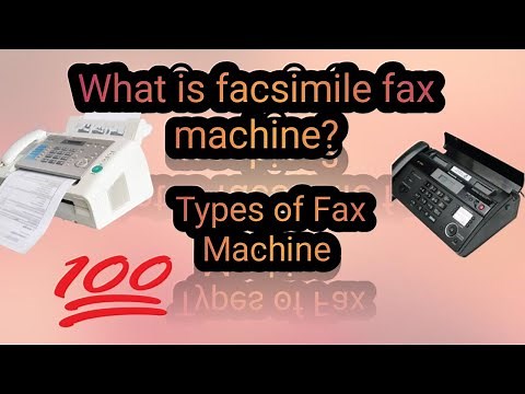 What is Facsimile Fax Machine? Explain its types. chap#01 First year Computer Science