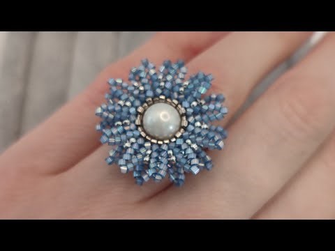 Master class on making a Japanese beaded daisy, beaded flowers, beaded flower