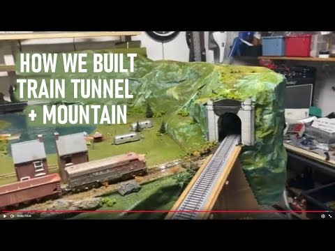 How To Build Tunnel for HO Scale Trains Layout, Henry's Tunnel Construction