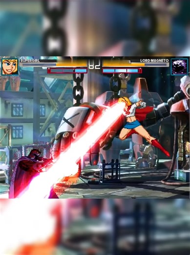 Supergirl (DC) vs Magneto (Marvel) #mugen #dccomics #marvel #xmen #gameplay