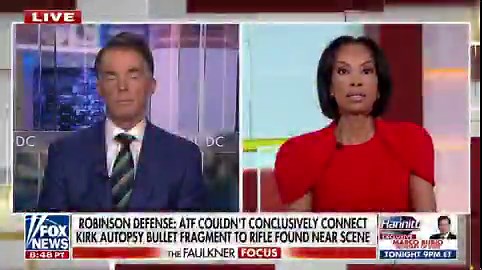 NEW: Defense attorneys for Tyler Robinson, the 22-year-old charged with assassinating Charlie Kirk, say the ATF could not conclusively connect the bullet fragment recovered during the autopsy to the Mauser Model 98 rifle found near the scene.Harris Faulkner: “The FBI is running additional testing.”