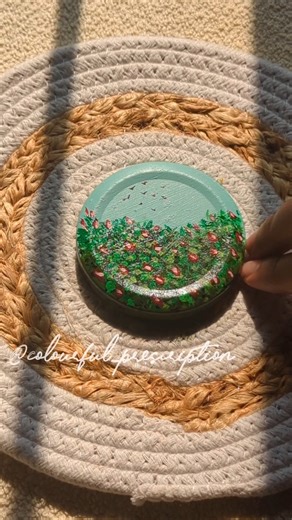 Drawing on random things 🌿🌸#paintingstyles #acrylicscenery #easydrawing