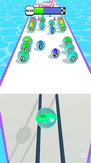 Marble Run ⚽ 3D Game Color Ball Race Gameplay Android IOS Part 239