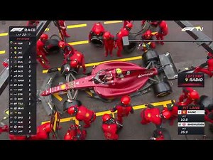 "STAY OUT STAY OUT" Leclerc loses p1 with double ferrari pitstop