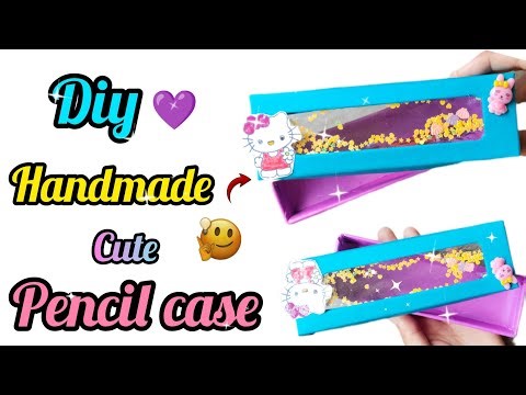DIy beautiful pencil case making at home 🥰/pencil case diy/cute pencil case craft#diy#youtube#craft