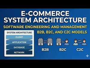 E-Commerce System Architecture | B2B, B2C & C2C Models | Software Engineering And Management | AKTU