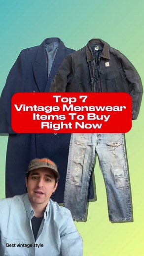 Best vintage style for men: my 7 favorite vintage clothing items in my wardrobe. From the carhartt jacket (as seen on Austin Butler) to my Levi’s 501 these are the items ive collected over the last couple years. #style #fashion #mensfashion #vintage