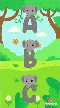 elephant abc song 🐘🔡 | Learn Lowercase Alphabet a-z | Cute Animal abc Song for Kids | Bimbleyboo
