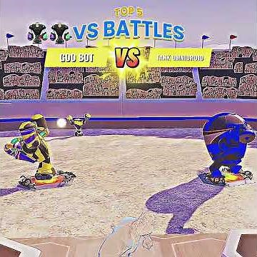 GOO BOT VS TANK OMNIDROID (TOP 5 VS BATTLE) #vs #vsbattle #omnidroid #goobot#trending#disneyinfinity