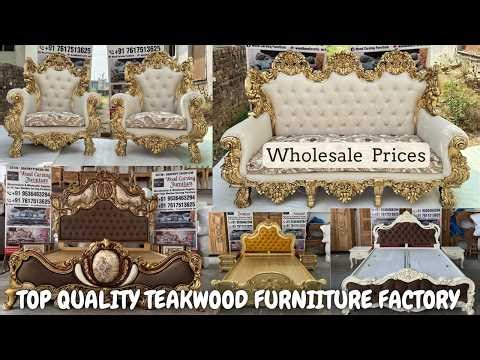 Top Quality Carving Furniture from Factory at Wholesale Prices | Teakwood Beds, Carved Sofa, Console