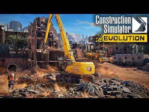 Construction Simulator: Evolution - Official Announce Trailer #constructionsimulator