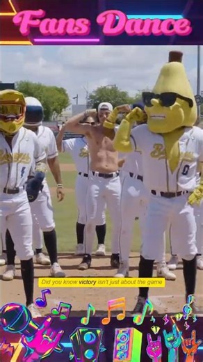 Baseball Star Dancing With Cheerleaders #dance #remix