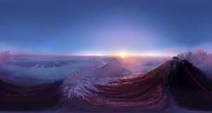 64K views · 391 reactions | Watch Kamchatka Volcano Erupt! Click the compass "White" for guided tour 360° Video by National Geographic© | 360 Amazing Planet | Facebook