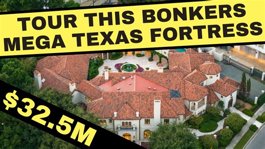 Tour This 23,000 Sq. Ft. Fortress-Style Texas Mansion with Epic Courtyard