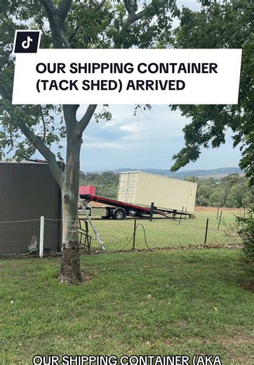 Setting Up Our New Shipping Container Tack Shed