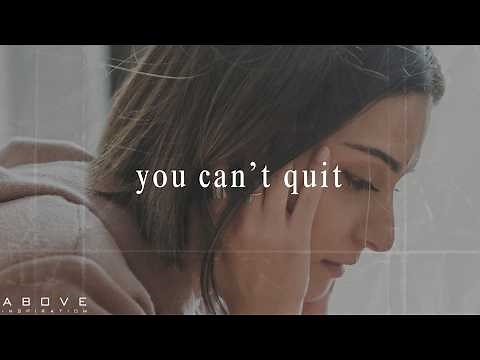 YOU CAN’T QUIT | God Is Building Something In You