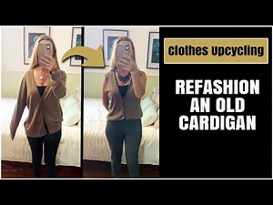 Refashion an old cardigan into a vest. A practical clothes upcycling DIY.