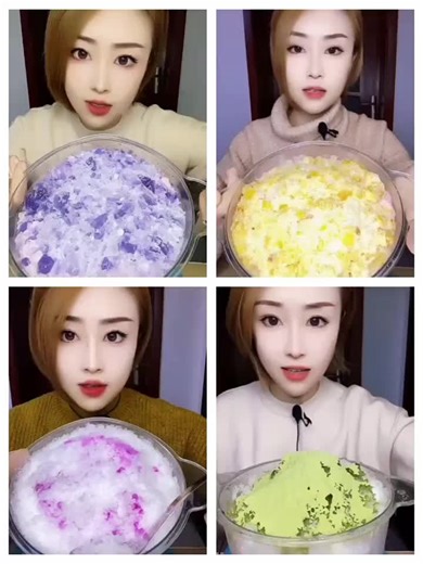 Dry Crunchy Bucket Shaved Ice ASMR Experience