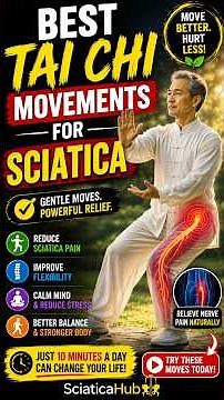 Best Tai Chi Movements for Sciatica #sciaticarelief #TaiChi #sciaticapain