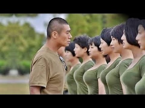 China & North Korea's Beautiful female soldiers in military parade HD