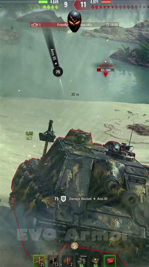 Black Rock in Action World of Tanks #shorts