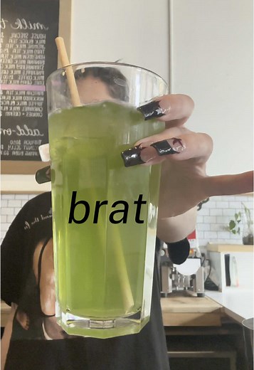 brat summer has begun at milk and tea🧋💃 #bubbletea #boba #smallbusiness #canada #supportlocal #toronto #milktea #tapioca #fyp #foodies #comedy #summer #barista #brat