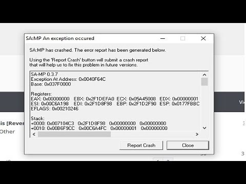 COMO RESOLVER ERRO DE CRASH NO SAMP PC