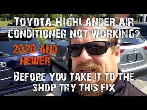 Toyota Highlander air conditioner not working? It may have an easy fix