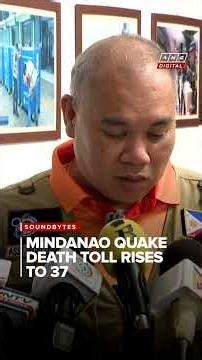 NDRRMC on Mindanao quake: Death toll now at 37, 488 injured, four missing | ANC