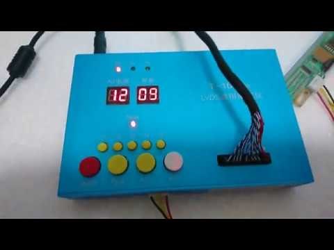 How to Test LED LCD TV Panel Tutorial - LVDS LCD Tester T100 Review - LVDS Panel Test Tool T-100 Pro