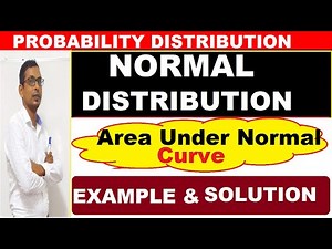 #10 area under normal curve | normal distribution | how to find area under normal curve