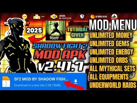 Shadow Fight 2 Mod Apk | 52 Max Level | Unlimited Money & Gems | Sf2 Mod