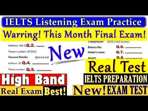 IELTS LISTENING PRACTICE TEST 2026 WITH ANSWERS | 09.03.2026