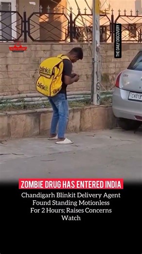 🚨 Chandigarh Shocker! Blinkit Delivery Boy Stood Still for 2 Hours 😳
