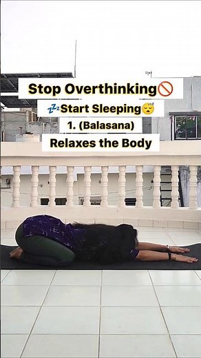 6 Yoga Poses to Stop Overthinking & Sleep Like a Baby 💤 || #YogaForSleep #DeepSleep #YogaForAnxiety
