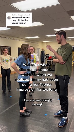 Replying to @stxr.gg during our whole discussion about it, we realized @emmyyyyyyy_louuuuu might’ve been doing her Topher impression a little too much #dance #dancetok #cottoneyejoe #topher #tophertok #kingtopher