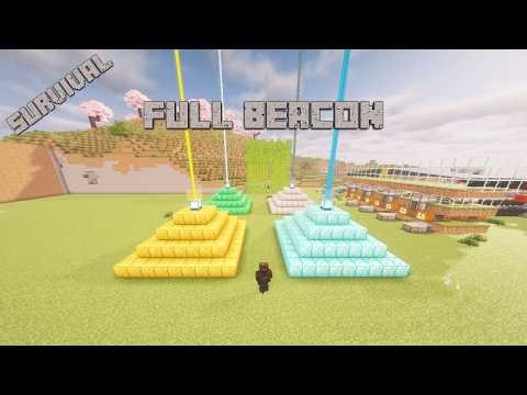 I MADE FULL BEACON IN MY SURVIVAL WORLD.