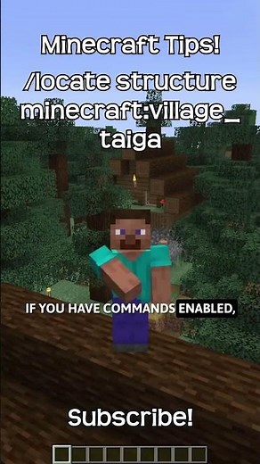 What Is The Command To Find A Taiga Village In Minecraft?!