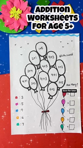 Renu Bala | Save it and follow for more ideas❣️ Addition worksheets for age 5+ #AdditionWorksheets #MathIsFun #PreschoolMath... | Instagram