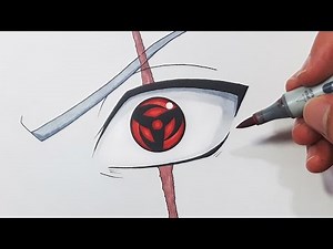 How To Draw Kakashi's Mangekyou Sharingan - Step By Step Tutorial