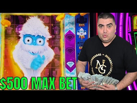 $500 Max Bet BONUSES & JACKPOTS On Yo Yeti Spooky Link Slot - PART-1