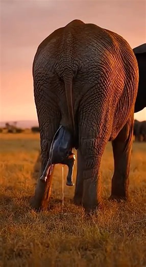 Elephant giving birth 🥰#capybara #peace #funny #Ai