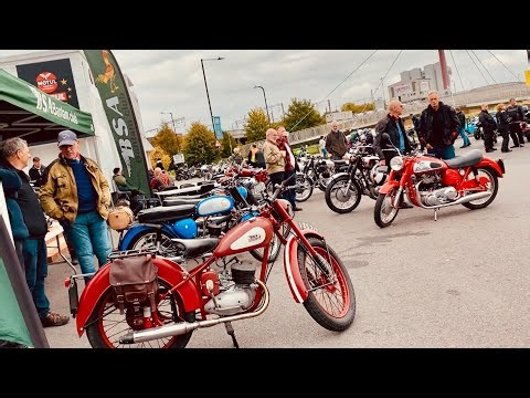 THE ACE CAFE LONDON Motorcycles BSA Bantam Owners Club Day & NORTON + Royal Enfield Show Bikes Event