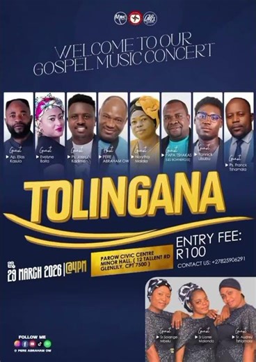 COMING SOON - TOLINGANA (LIVE) CONCERT WITH PÈRE ABRAHAM #gospelconcert #tolingana #gospelmusic