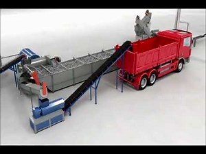 Pulper waste processing system.