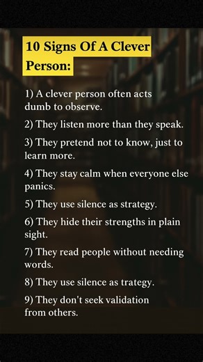 10 Signs of a Truly Clever Person | Psychology Facts About Smart People #motivation #psycholgyfacts