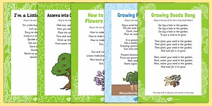 Plants and Growing Themed Songs and Rhymes Resource Pack