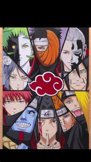Akatsuki Drawing from naruto #naruto #akatsuki #anime #drawing