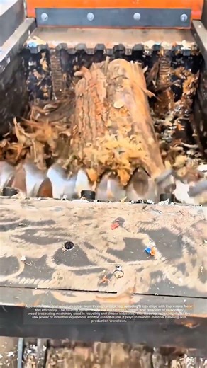 Industrial Wood Shredder Powerful Log Crushing!